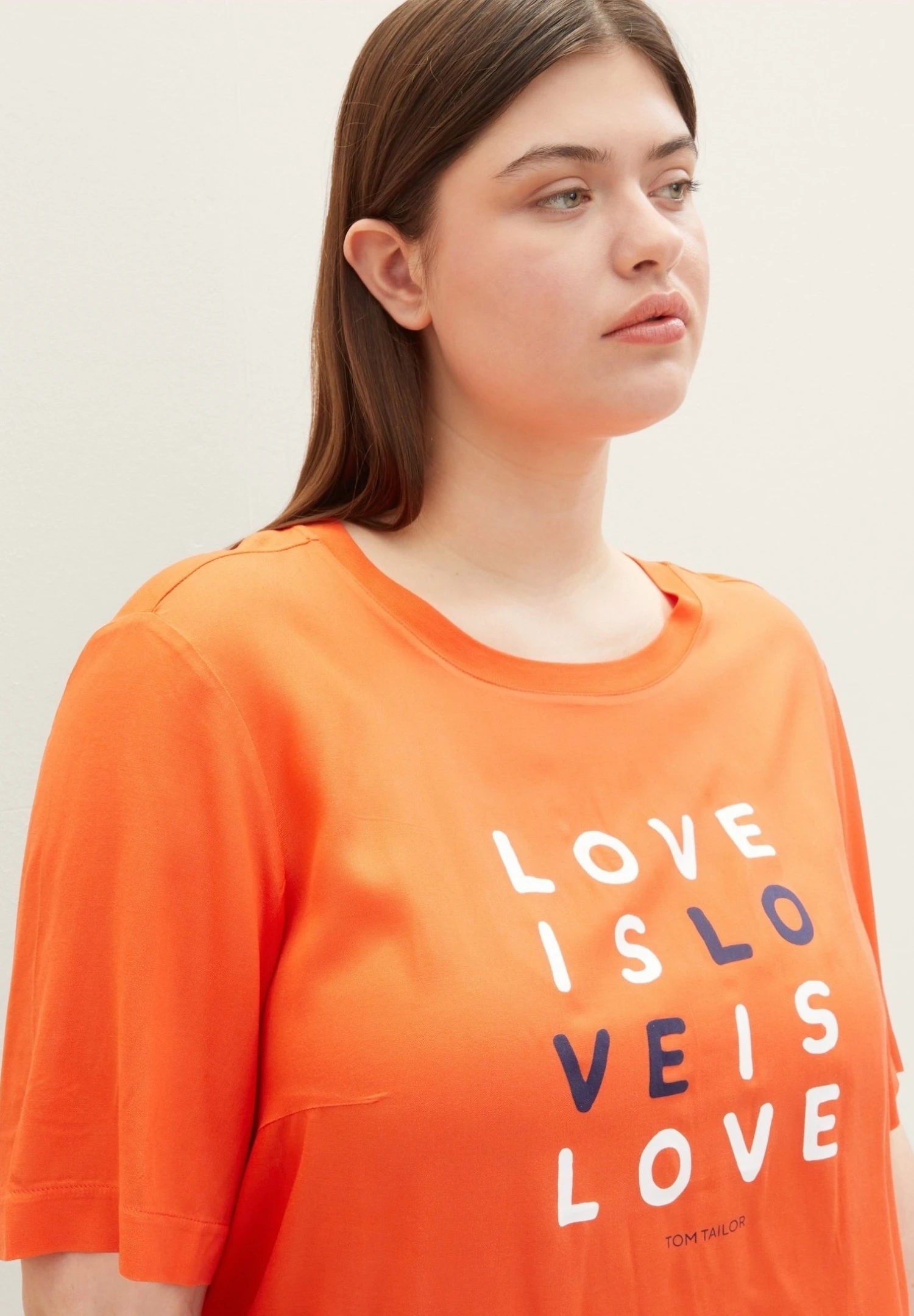 Tom Tailor Plus Mit Print - T-Shirt Print - Fever Red 4 Tom Tailor Plus Mit Print - T-Shirt Print - Fever Red - Afbeelding 4