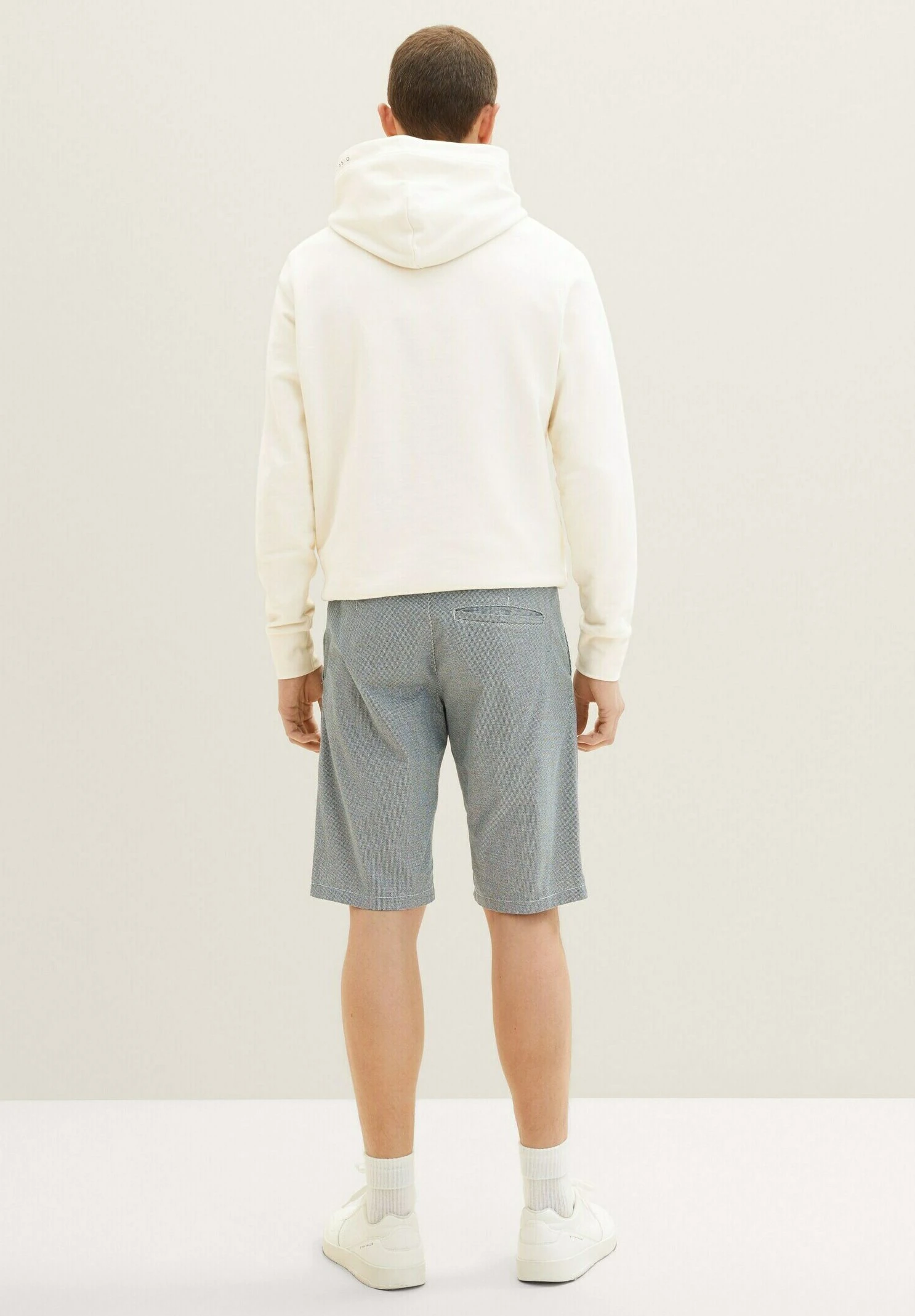 Tom Tailor Bermuda - Shorts - Navy/Offwhite Minimal 3 Tom Tailor Bermuda - Shorts - Navy/Offwhite Minimal - Afbeelding 3
