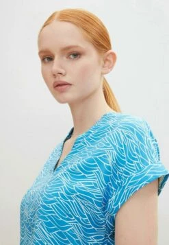 Tom Tailor À Motif - Blouse - Blue -Tom Tailor f0ff976657bb4480a0ea7b5cb8f56965