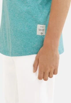TOM TAILOR Denim Gestreiftes Long - T-Shirt Basic - Grün -Tom Tailor f14d48349f5a4ccbb8f8cff8e32d72d8