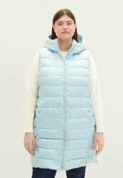 Tom Tailor PlusLange Lightweight- Bodywarmer - Dusty Mint Blue