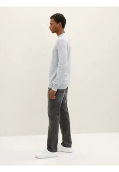 Tom Tailor Long - Straight Leg Jeans - Stone Grey Denim -Tom Tailor f2a9a7441c1043e9a74760aa218aa85a
