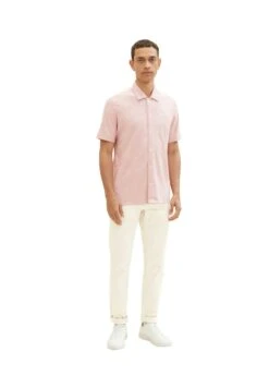 Tom Tailor Gemustertes Kurzarm - Overhemd - Morning Pink