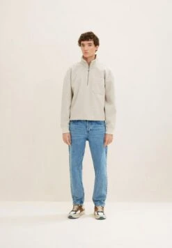 TOM TAILOR Denim Straight Leg Jeans - Used Light Stone Blue Denim -Tom Tailor f36aae192987494085ae3b8cbfc194dd