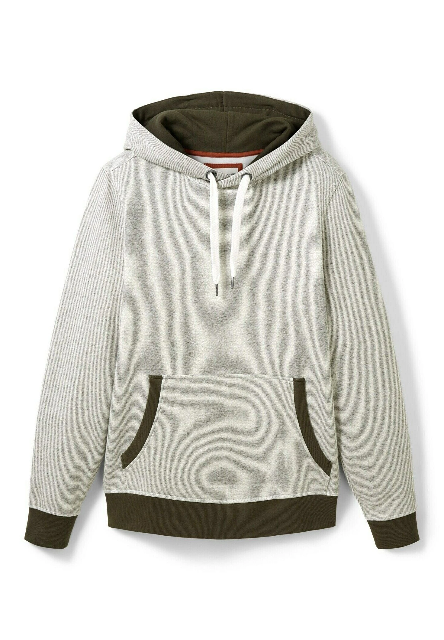 Tom Tailor Mit Kängurutasche - Hoodie - Forest Green White Finestripe 9 Tom Tailor Mit Kängurutasche - Hoodie - Forest Green White Finestripe - Afbeelding 9