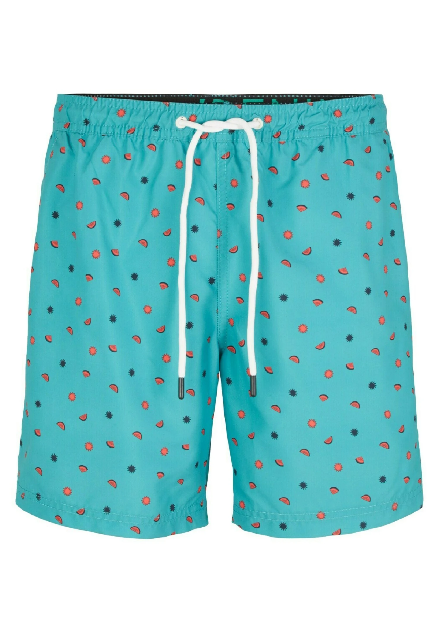 TOM TAILOR Denim Mit Allover-Print - Zwemshorts - Green Red Melon Sun Print 6 TOM TAILOR Denim Mit Allover-Print - Zwemshorts - Green Red Melon Sun Print - Afbeelding 6