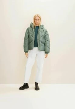 TOM TAILOR Denim Cosy Mock Neck - Trui - Green Dust Melange 22 TOM TAILOR Denim Cosy Mock Neck - Trui - Green Dust Melange -Tom Tailor f4598fe2e6224fd0b8fcd32be7c4a436