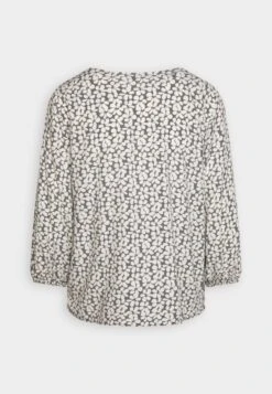 Tom Tailor Printed V Neck Blouse - Blouse - Grey -Tom Tailor f49338dfd0d1468eaf007ea690b0c483