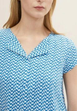 Tom Tailor Blouse- Blouse - Blue Minimal Design -Tom Tailor f4b77c5f6ee144e68d08b92aada51700