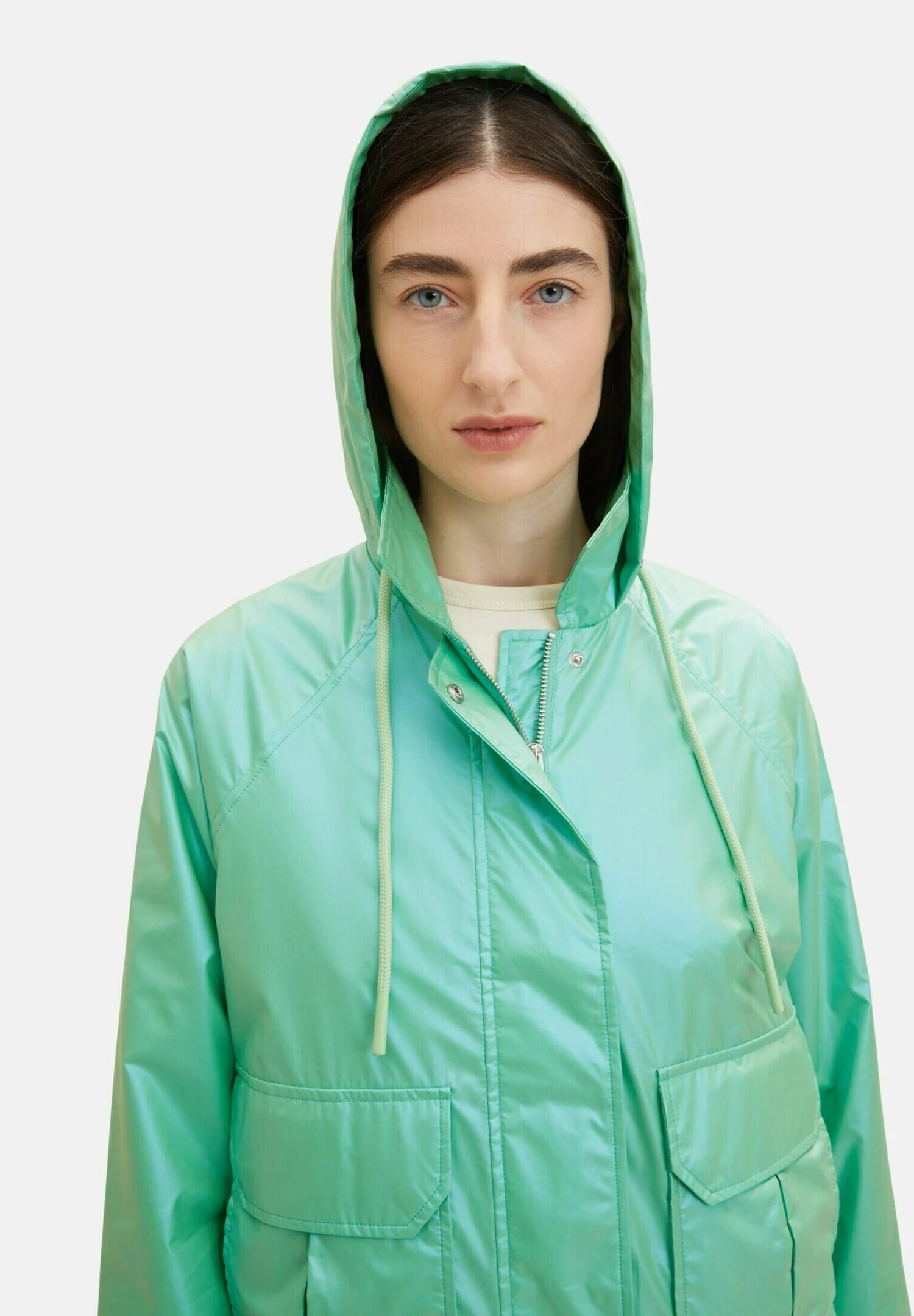 Tom Tailor Imitatieleren Jas - Green Pearl 5 Tom Tailor Imitatieleren Jas - Green Pearl - Afbeelding 5