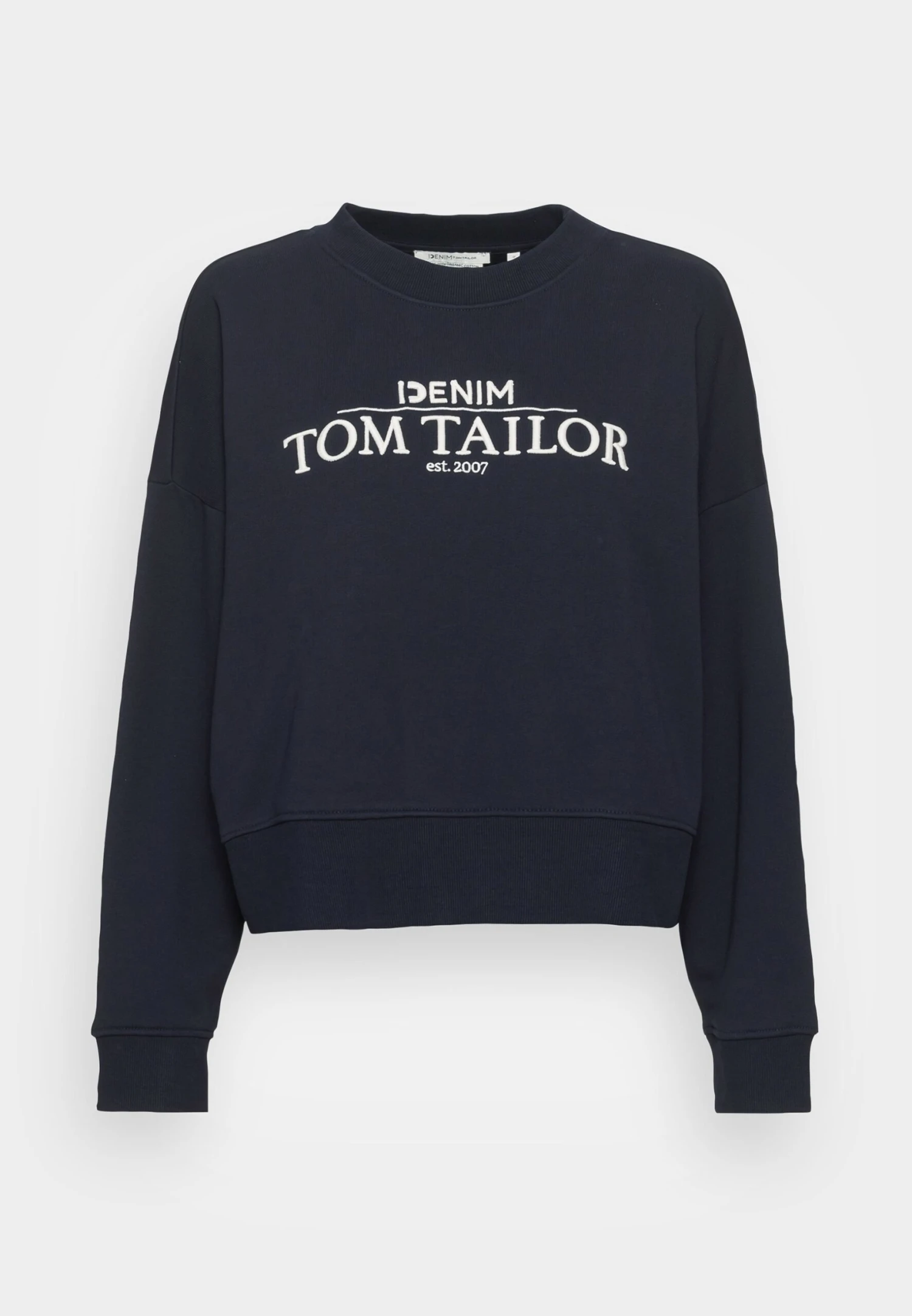 TOM TAILOR Denim Oversized Logo - Sweater - Sky Captain Blue 4 TOM TAILOR Denim Oversized Logo - Sweater - Sky Captain Blue - Afbeelding 4