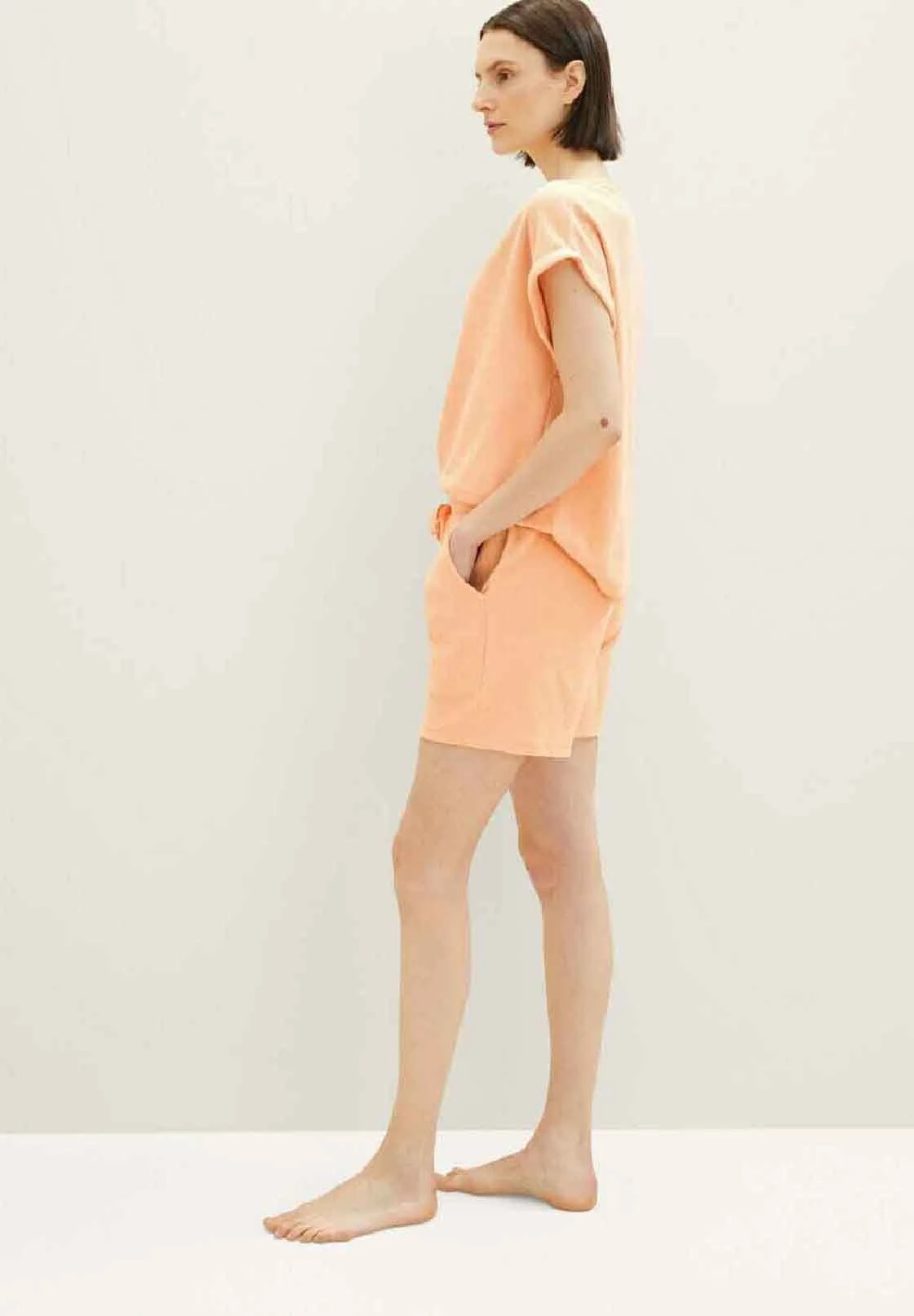 Tom Tailor Frottee- Pyjamabroek - Red Medium Solid 5 Tom Tailor Frottee- Pyjamabroek - Red Medium Solid - Afbeelding 5