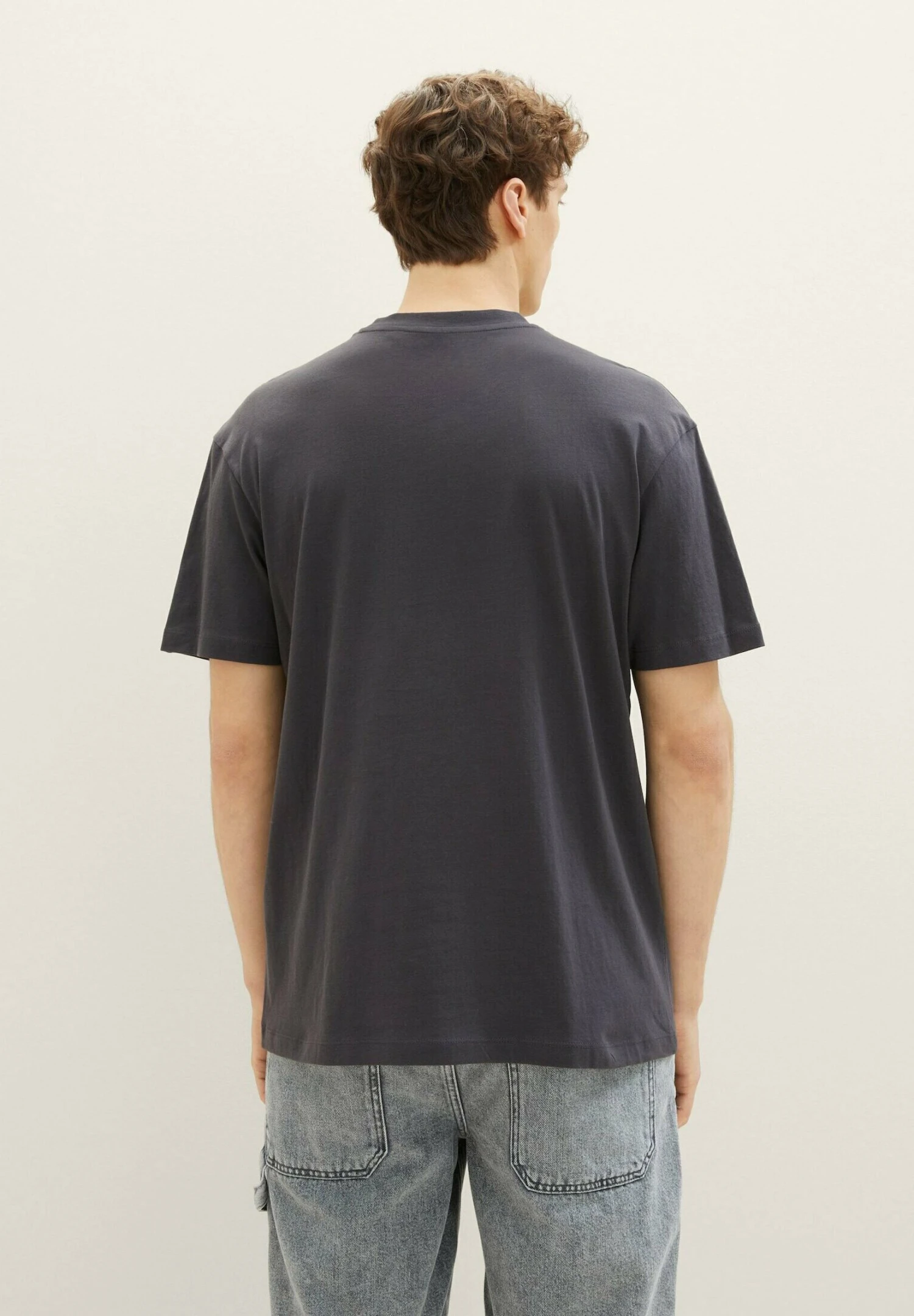 TOM TAILOR Denim T-Shirt Print - Coal Grey 3 TOM TAILOR Denim T-Shirt Print - Coal Grey - Afbeelding 3
