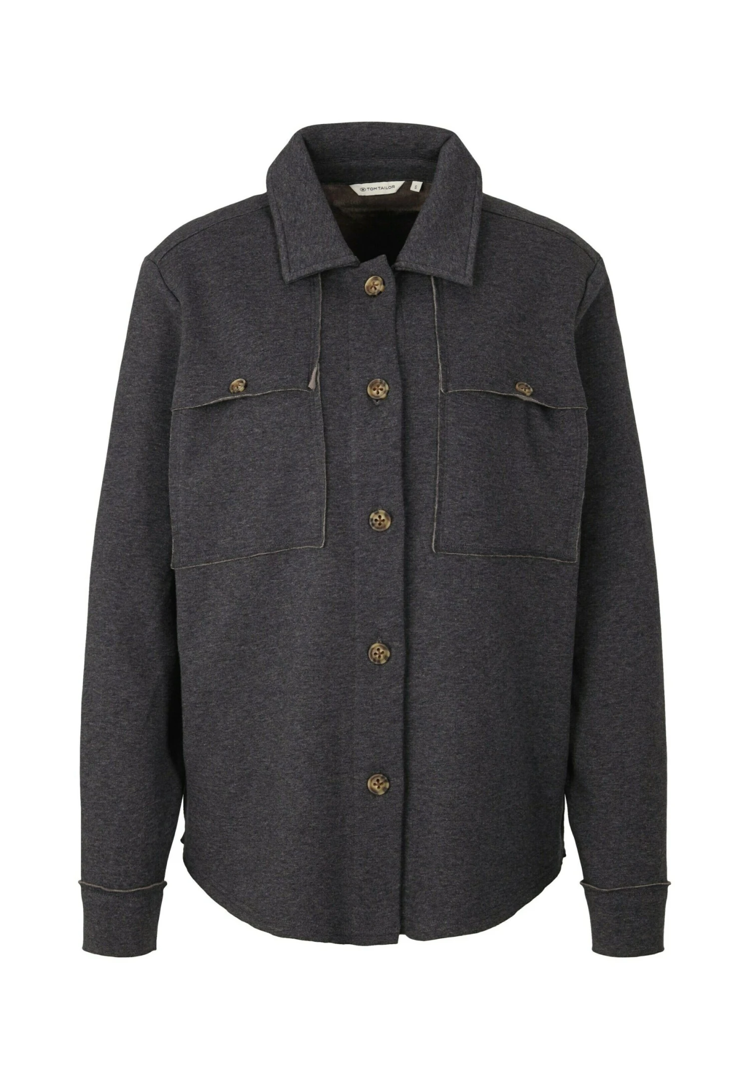 Tom Tailor Overhemdblouse - Evident Anthracite Melange 6 Tom Tailor Overhemdblouse - Evident Anthracite Melange - Afbeelding 6