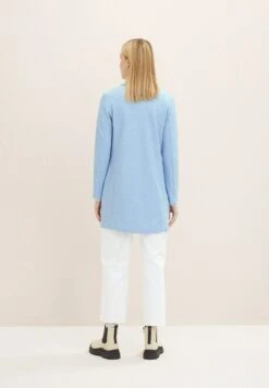 Tom Tailor Übergangs - Halflange Jas - Dreamy Blue Melange -Tom Tailor f728193cc95d4b199a466f0a31c6fb37