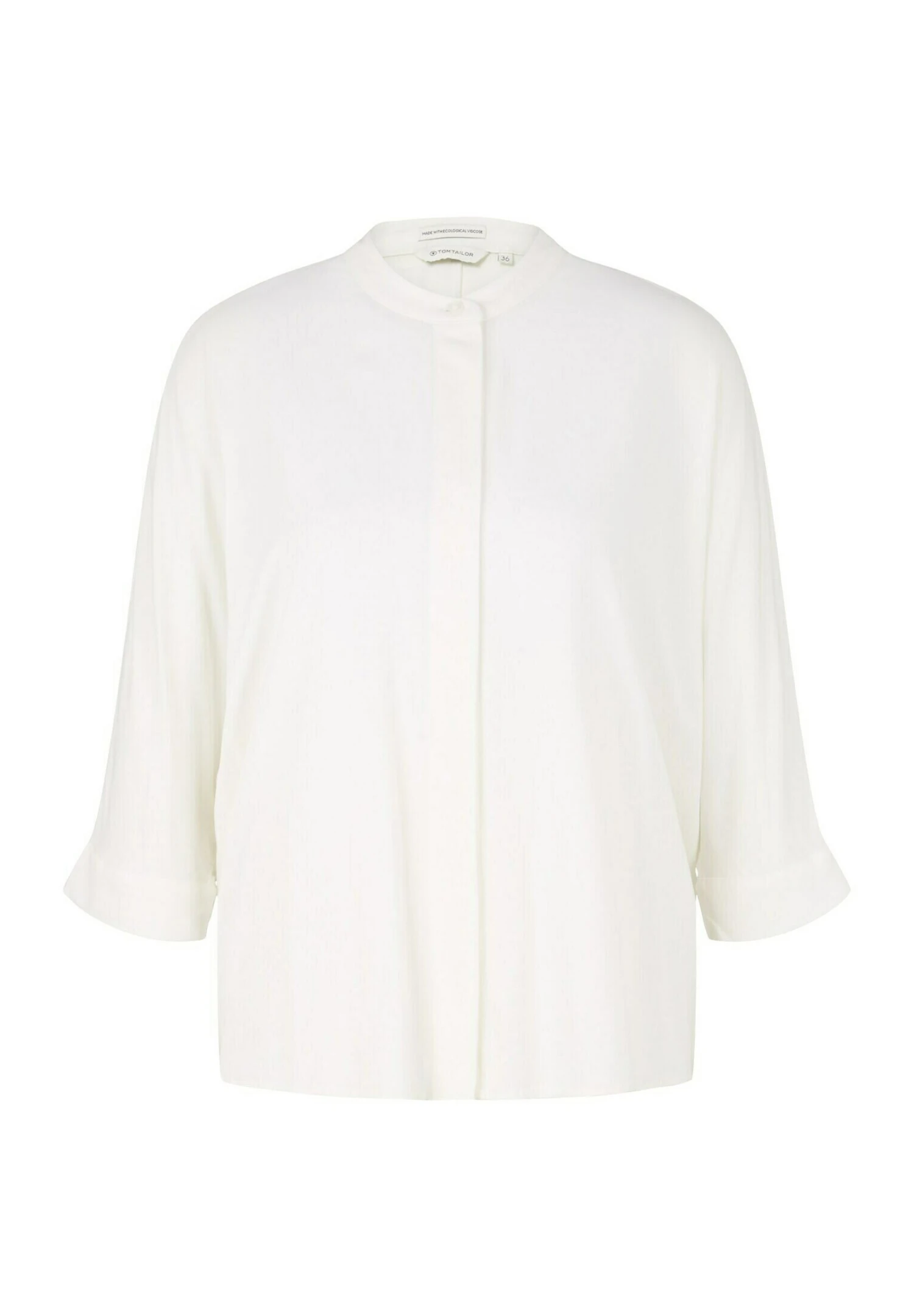 Tom Tailor Loose Fit- Overhemdblouse - Whisper White 5 Tom Tailor Loose Fit- Overhemdblouse - Whisper White - Afbeelding 5