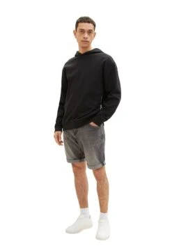 Tom Tailor Josh - Jeansshort - Used Mid Stone Grey Denim