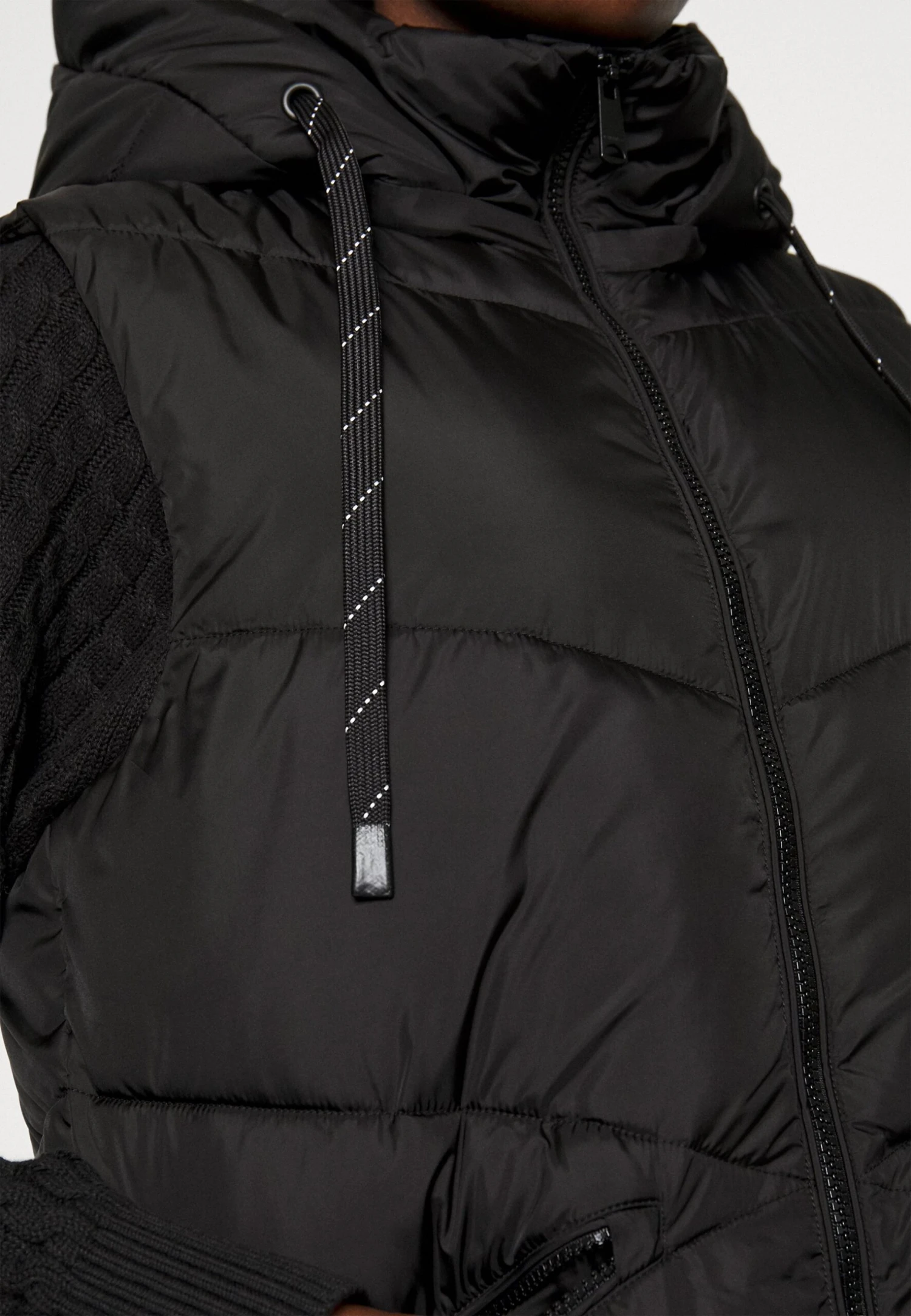 Tom Tailor Long Modern Vest - Bodywarmer - Deep Black 7 Tom Tailor Long Modern Vest - Bodywarmer - Deep Black - Afbeelding 7