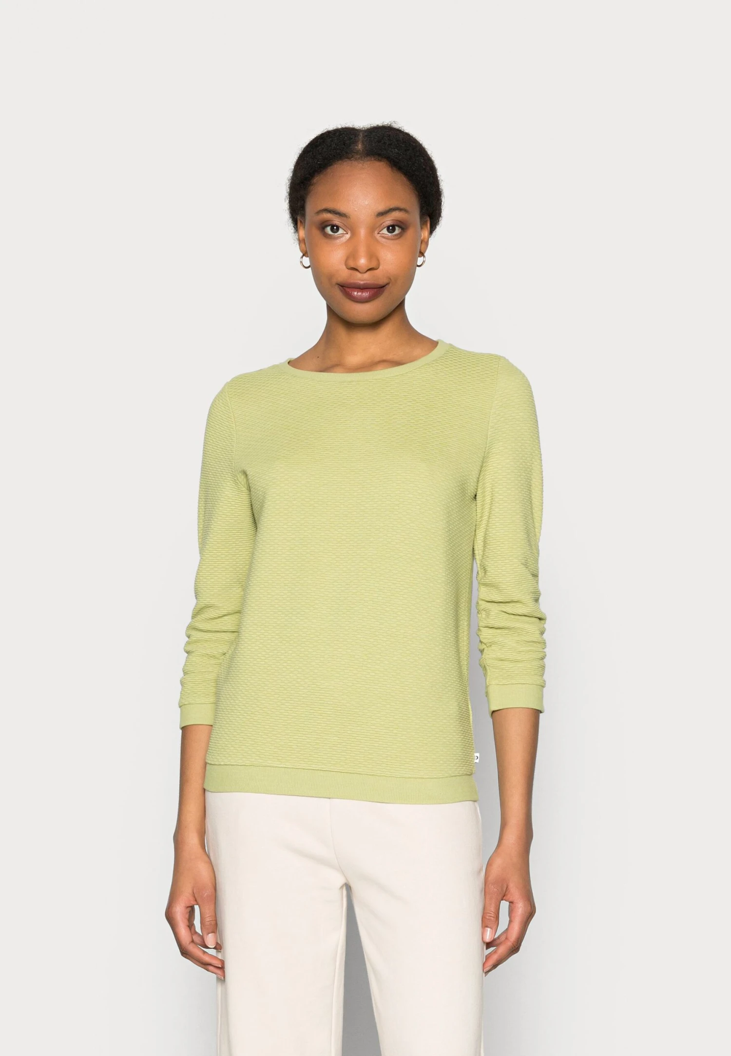 TOM TAILOR Denim Structured - Sweater - New Pea Green 1 TOM TAILOR Denim Structured - Sweater - New Pea Green