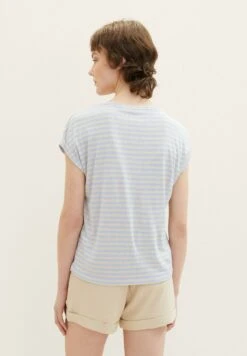 TOM TAILOR Denim T-Shirt Print - Mid Blue Sand Stripe -Tom Tailor f962defae57949698d1106ad9ad567e9