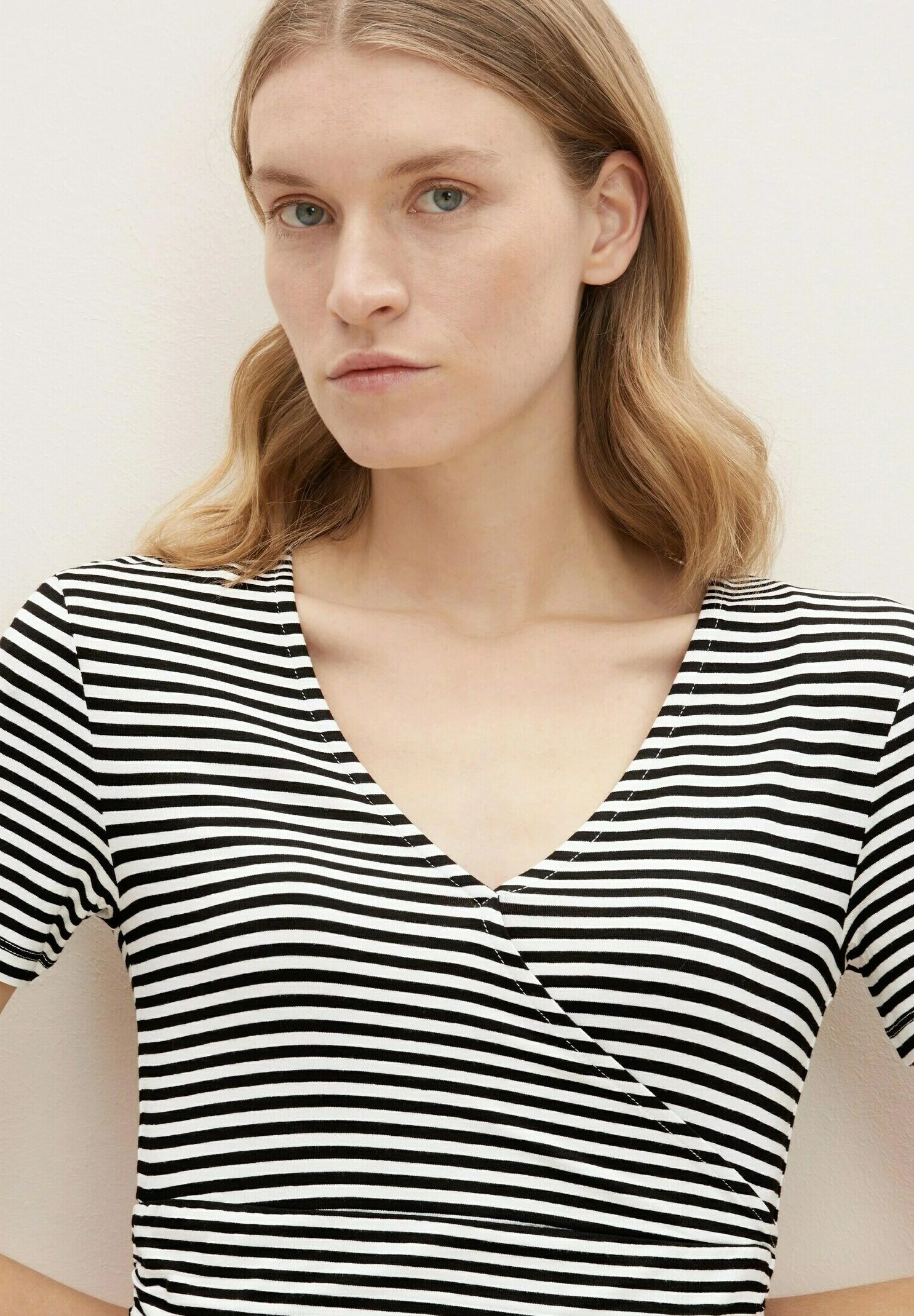 Tom Tailor Jerseyjurk - Black Horizontal Stripe 3 Tom Tailor Jerseyjurk - Black Horizontal Stripe - Afbeelding 3