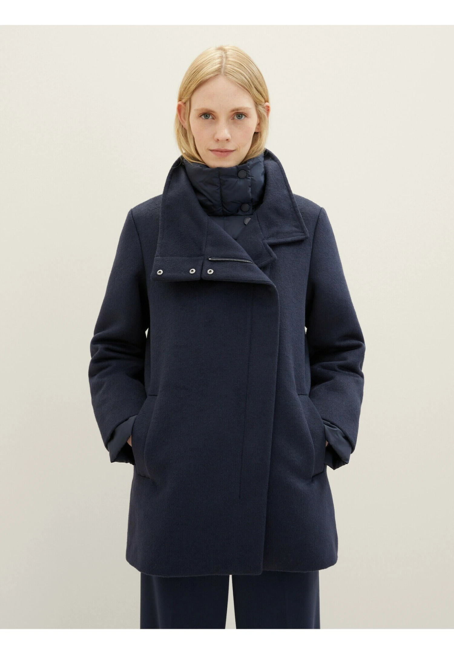 Tom Tailor Mit Stehkragen - Mantel - Sky Captain Blue 1 Tom Tailor Mit Stehkragen - Mantel - Sky Captain Blue