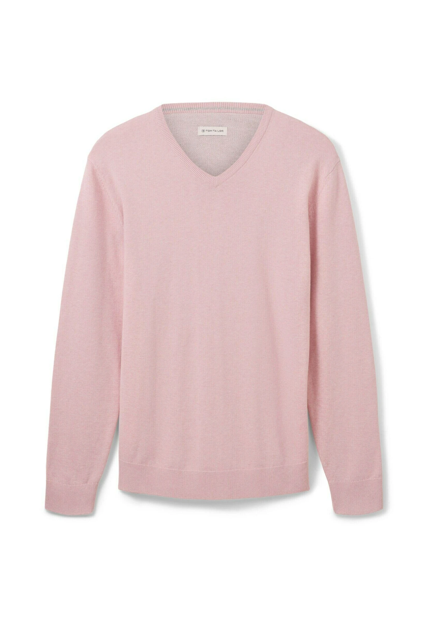 Tom Tailor Basic V Neck - Trui - Rose Melange 8 Tom Tailor Basic V Neck - Trui - Rose Melange - Afbeelding 8