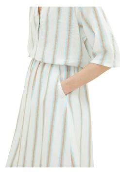 Tom Tailor Midi Mit- A-Lijn Rok - Offwhite/Brown Vertical Stripe 10 Tom Tailor Midi Mit- A-Lijn Rok - Offwhite/Brown Vertical Stripe -Tom Tailor fab7373db1f748289c5a1f1728515be9