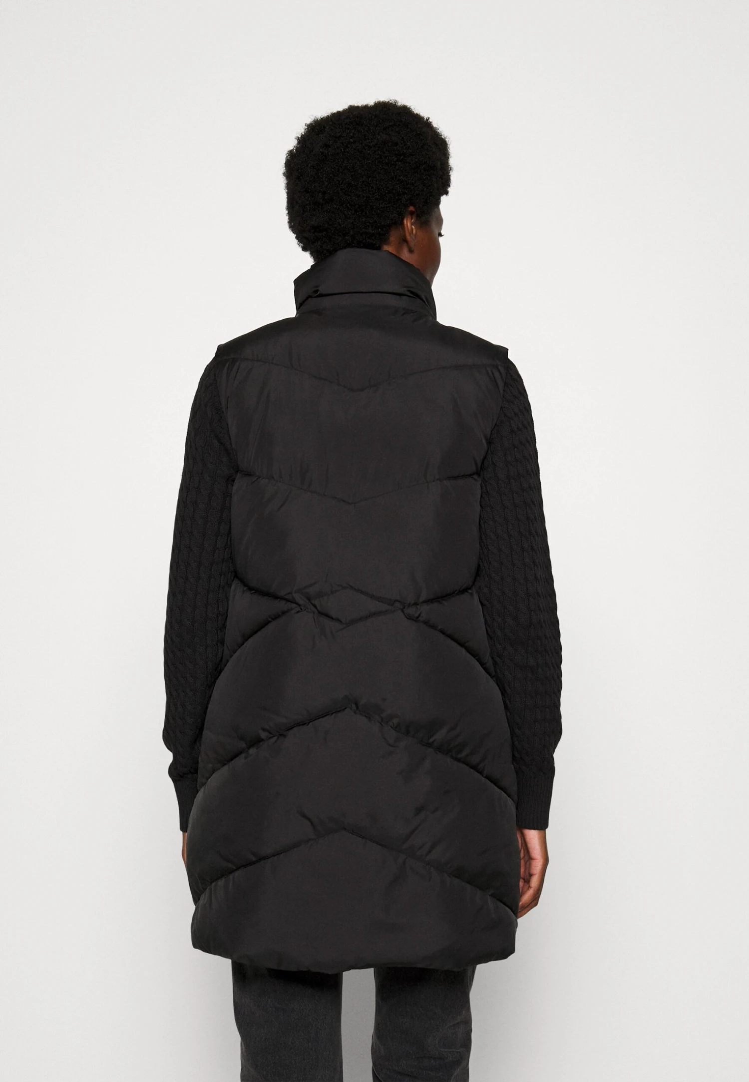 Tom Tailor Long Modern Vest - Bodywarmer - Deep Black 4 Tom Tailor Long Modern Vest - Bodywarmer - Deep Black - Afbeelding 4