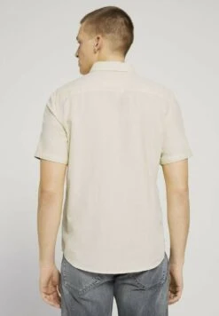 Tom Tailor Overhemd - Yellow White Structure -Tom Tailor fb0ff354c0304816b3efef85ea98e9df