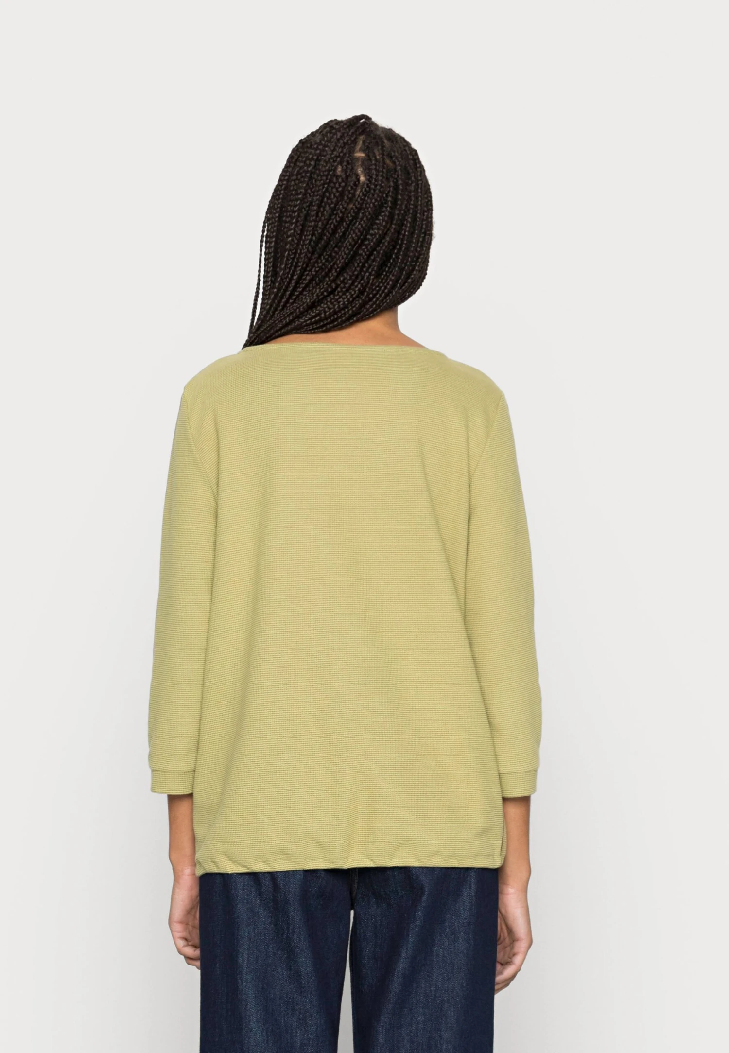 Tom Tailor Waffle Structure - Longsleeve - Olive 3 Tom Tailor Waffle Structure - Longsleeve - Olive - Afbeelding 3