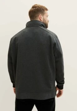 Tom Tailor Plus Mit Verdeckter Kapuze - Jas - Anthracite Knitted Structure 10 Tom Tailor Plus Mit Verdeckter Kapuze - Jas - Anthracite Knitted Structure -Tom Tailor fbd484887aa14af89350dc7c33041095