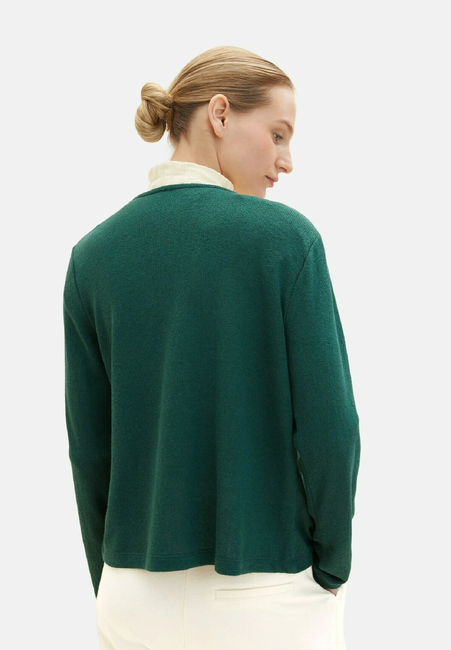 Tom Tailor Offener- Vest - Pineneedle Green 3 Tom Tailor Offener- Vest - Pineneedle Green - Afbeelding 3