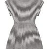 Tom Tailor Jerseyjurk - Offwhite Coal Grey Stripe