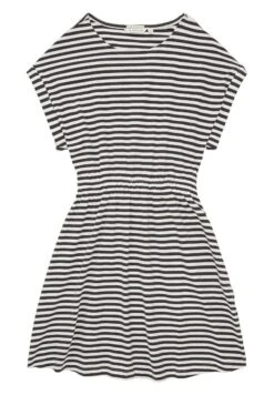 Tom Tailor Jerseyjurk - Offwhite Coal Grey Stripe