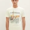 Tom Tailor Mit Fotoprint - T-Shirt Print - Vintage Beige