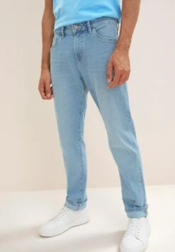 Tom Tailor Marvin - Straight Leg Jeans - Light Stone Wash Denim